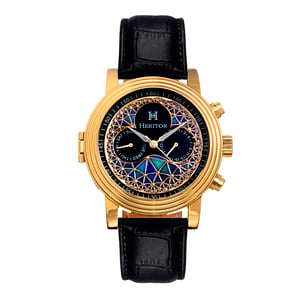 Heritor Automatisch Legacy horloge met leren bandje met dag/datum