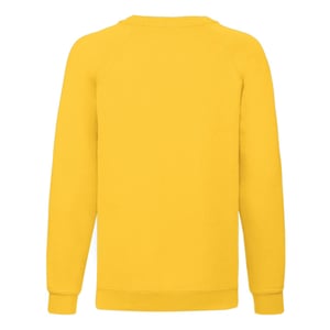 Fruit of the Loom Klassiek Raglan Sweatshirt voor kinderen/Kinderen (Zonnebloem)