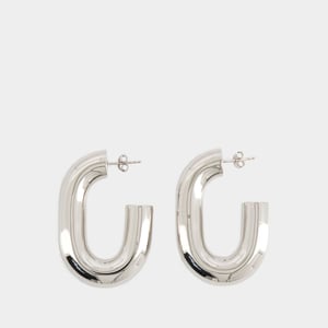 Boucles D'oreilles Xl Link - Paco Rabanne - Messing - Verzilverd