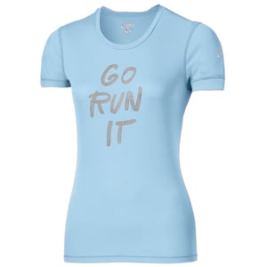 Asics Go Run It Dames Lichtblauw T-shirt