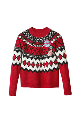 Desigual Dames Rode Breiwerk