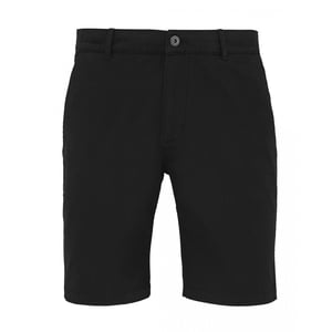 Asquith & Fox Heren Casual Chino Shorts (Zwart)