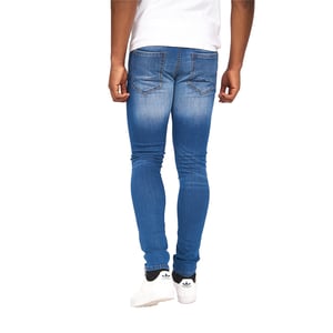Crosshatch Heren Barbeck Slim Jeans (Stone Wash)