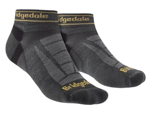 Bridgedale - Heren Hardloop Ultralichte Merino Lage Sokken - Gunmetal