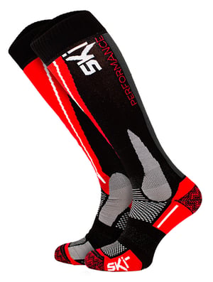 Technische Sk socks | COMODO | Hoge Prestaties Knie-Hoge Snowboardsokken | Heren & Dames - Rood