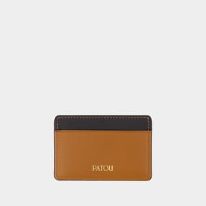 PATOU JP Kaarthouder - - Leer - Bruin