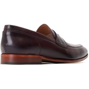 Base London Bruno Leren Heren Bordo Loafers