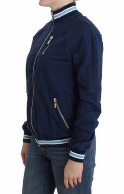John Galliano Katoenen vest met blauwe rits voor dames