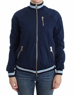 John Galliano Katoenen vest met blauwe rits voor dames