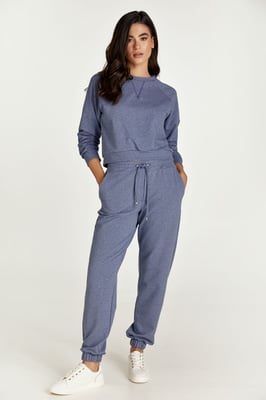 Lange joggingbroek Indigo gemêleerd
