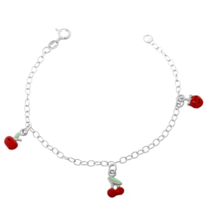 Orphelia 'Apple' Kinder 925 Sterling Zilver Set: Armband + Oorbellen - Zilver SET-7149/2