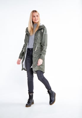 Schmuddelwedda Mackintosh bridgeport Dames olijf