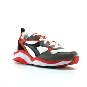 Diadora Whizz Run Heren Wit/Rood Sportschoenen
