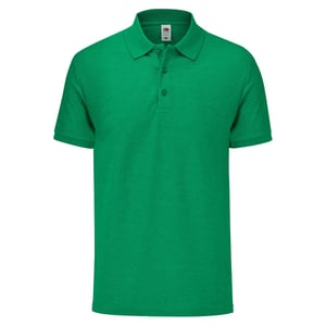 Fruit of the Loom Heren Getailleerd Polo Shirt (Groene heide)