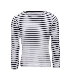 Asquith & Fox Dames/dames Mariniere Kust T-Shirt met lange mouwen (Wit/Zwaar)