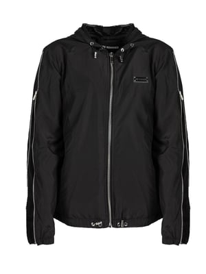Les Hommes jas Windbreaker Mannen zwart
