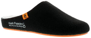 Hush puppies the good slipper heren muiltjes zwart