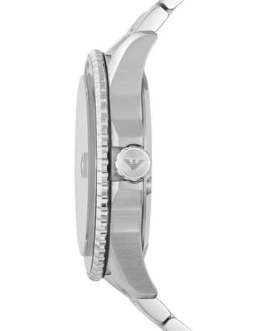 Emporio Armani Diver Heren Horloge Zilverkleurig AR11338