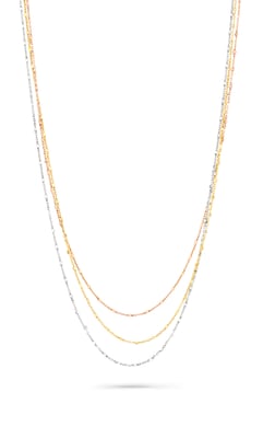 Orphelia Dames 925 Sterling Zilveren Ketting - Goud/Zilver/Rosé ZK-7204