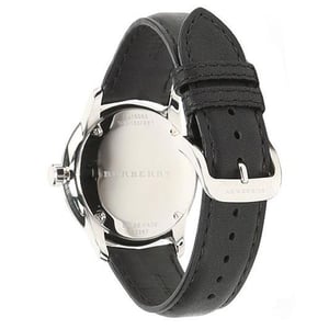 Burberry BU10000 Klassiek Rond Wijzerplaat Zwart Leer Herenhorloge
