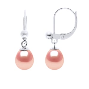 Oorbellen Dangle zoetwater parels White Peren 7-8 mm 925