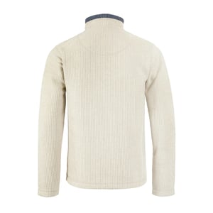 Weird Fish Heren Newark Grid Eco Friendly Quarter Zip Fleece Top (Ecru)