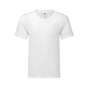 Fruit of the Loom Heren Iconic 150 V Hals T-shirt (Wit)