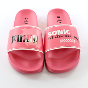 Puma SEGA Leadcat FTR SONIC JR Slide Slip On Junior Flip Flop Roze 372342 02