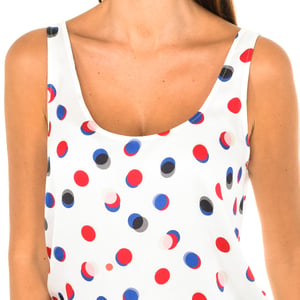 Dames ronde hals mouwloos T-shirt 3Y5H61-5NZNZ