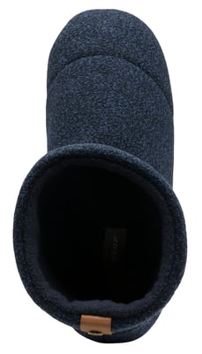 Heren Binnenboot Slippers | Dunlop | Geheugenschuim | Thuis Kamer Slaapkamer | Harde Zool | Geweldig Cadeau voor Hem - Marineblauw
