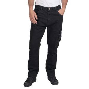 Lee Cooper Heren Denim Stretch Jeans (Zwart)