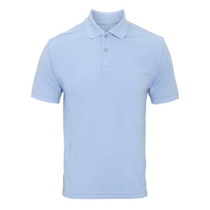 Premier Heren Coolchecker Poloshirt (Lichtblauw)