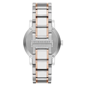 Burberry BU9006 Unisex Horloge The City Tweekleurig Roségoud