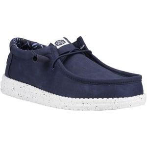 HEYDUDE Wally Canvas 100% Katoen Heren Navy Bootschoenen