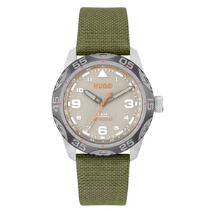 Hugo Herenhorloge Kwarts Grijs