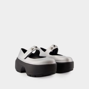 Stomp Mary Jane ballerina's - Crocs - Synthetisch - Zilver