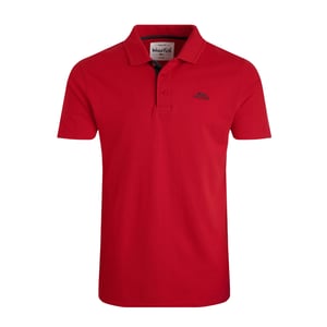 Weird Fish Heren Miles Pique Organic Poloshirt (Bosbes Rood Mergel)