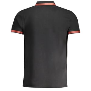 Cavalli Class Polo Shirt met Tipped Kragen Rood Logo Zwart