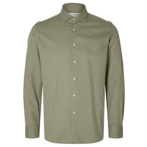 Selected Overhemden Regbond Regular Fit Overhemd Vetiver Groen