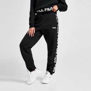 Fila Womens Jacquared Pnl Pnt Joggers Zwart