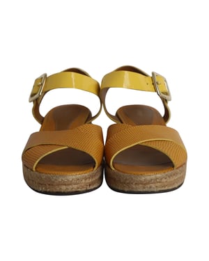 Fendi Cross Enkelband Sandalen in Multicolor Leren Lak