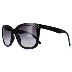 Calvin Klein CK22550S 001 glanzend zwart grijs gradiÃ«nt zonnebril
