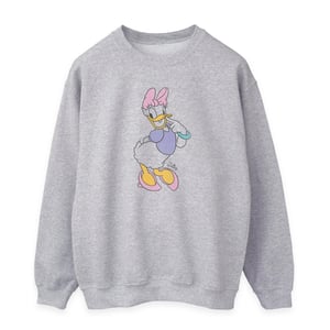 Disney Dames/Dames Klassiek Daisy Duck Heather Sweatshirt (Heide Grijs)