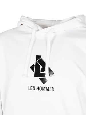 Les Hommes blouse Hoodie LH Mannen Wit