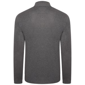 Dare 2B Heren Unite Us Gebreide Half Rits Sweatshirt (Houtskool Grijs/Zwart)