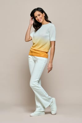 Corbyn Top Offwhite / Warmgeel