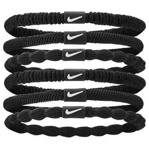 Nike 2024 Flex Haarbandjes (Set van 6) (Zwart)