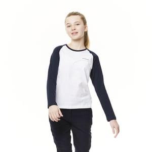 Craghoppers Kinderen/Kinderen Abbott NosiBotanical T-Shirt (Donker marineblauw/helder wit)