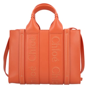 Chloé Kleine Woody Tote Bag Oranje