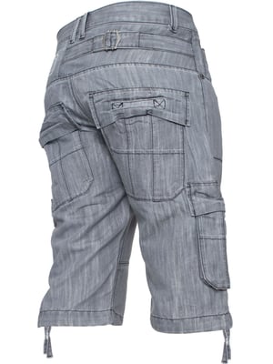 Enzo Heren Cargo Combat Denim Short